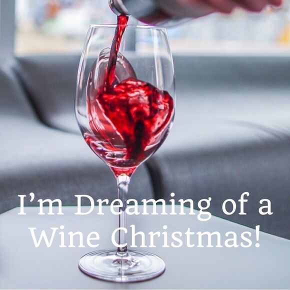 “Dreaming of Wine Christmas” Short Sleeve Ladies T • Small • NWT - Picture 3 of 7
